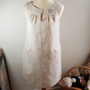 BB Dakota Cream and Gold Dress